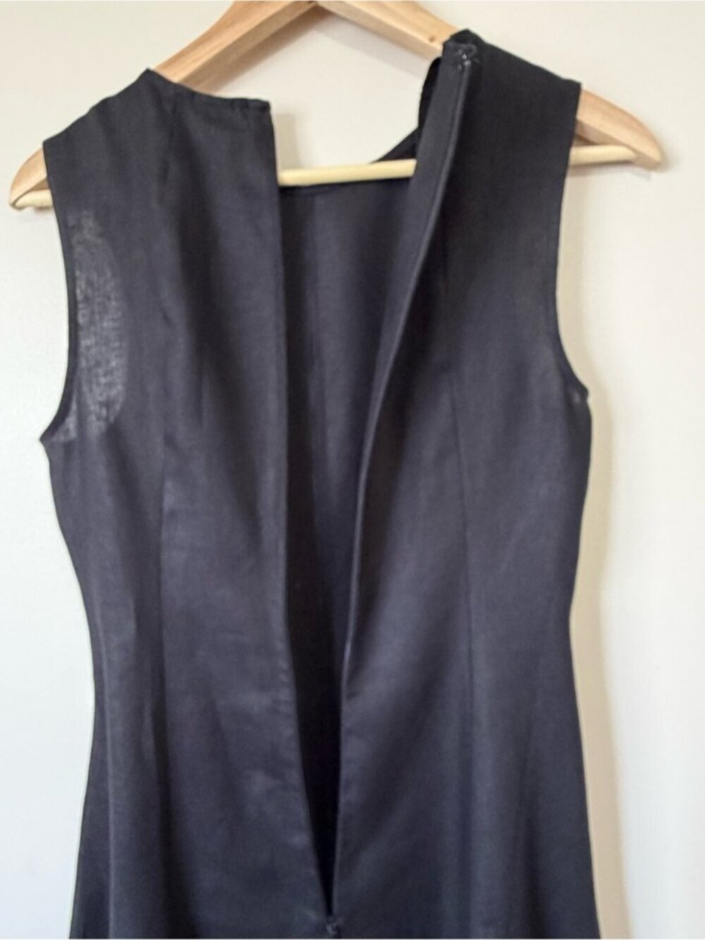 NEW Reformation Cecilia Linen Sleeveless Maxi Dress Black | US 2 UK 6 - Picture 10 of 12